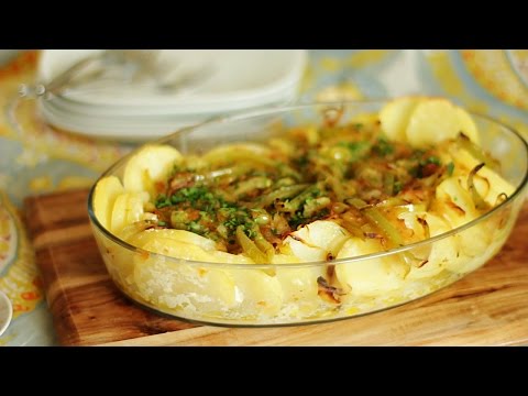 Bacalhau com batata ao forno