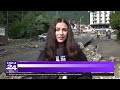 Inundații. Viitura de la Bușteni a blocat DN1 și a surprins zeci de mașini