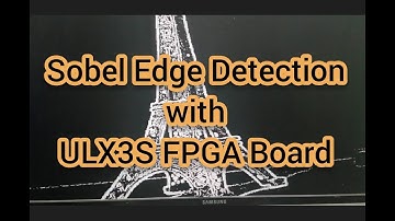 Sobel Edge Detection with ULX3S FPGA Board and Icestudio