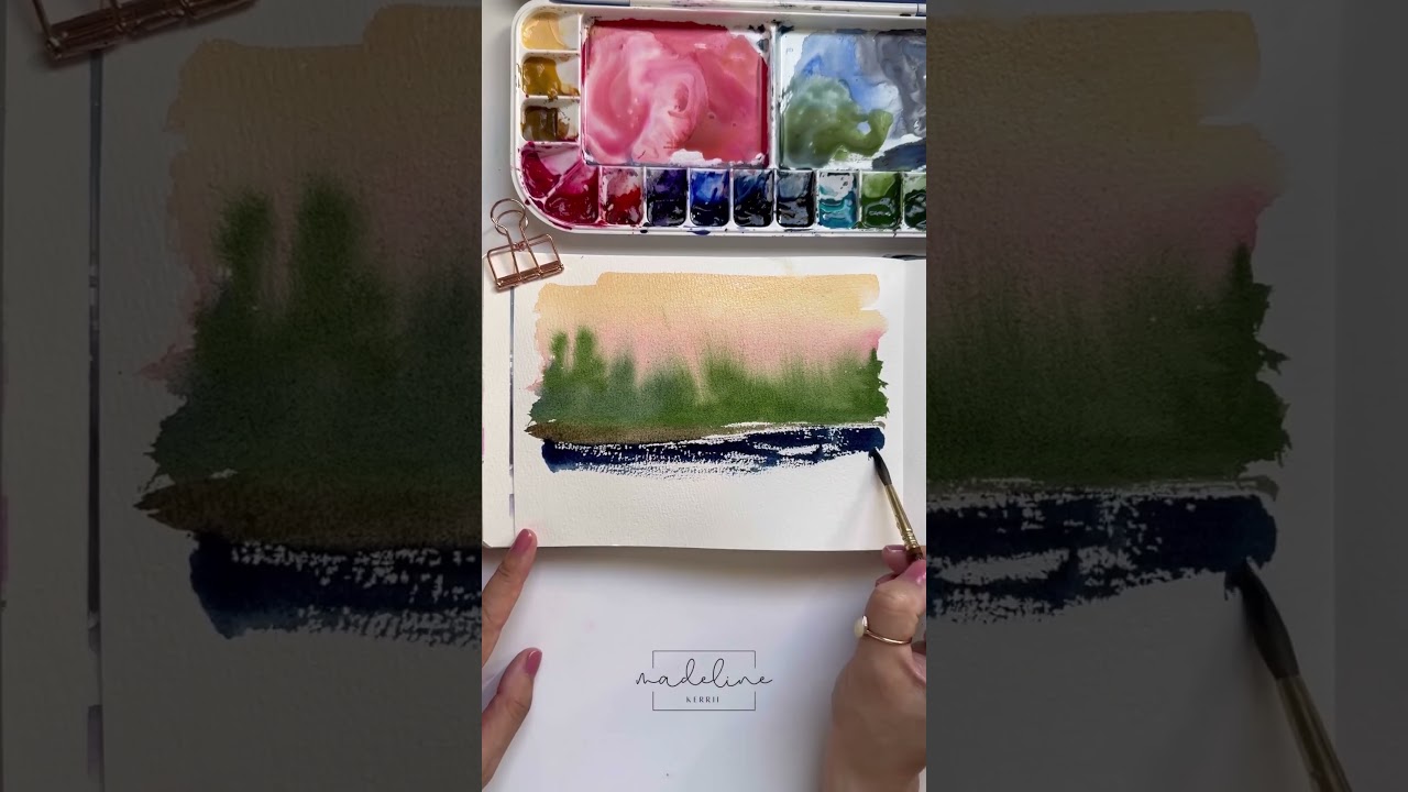 Creative Watercolor Sketchbook: Paint Loose Landscape, Bianca Rayala