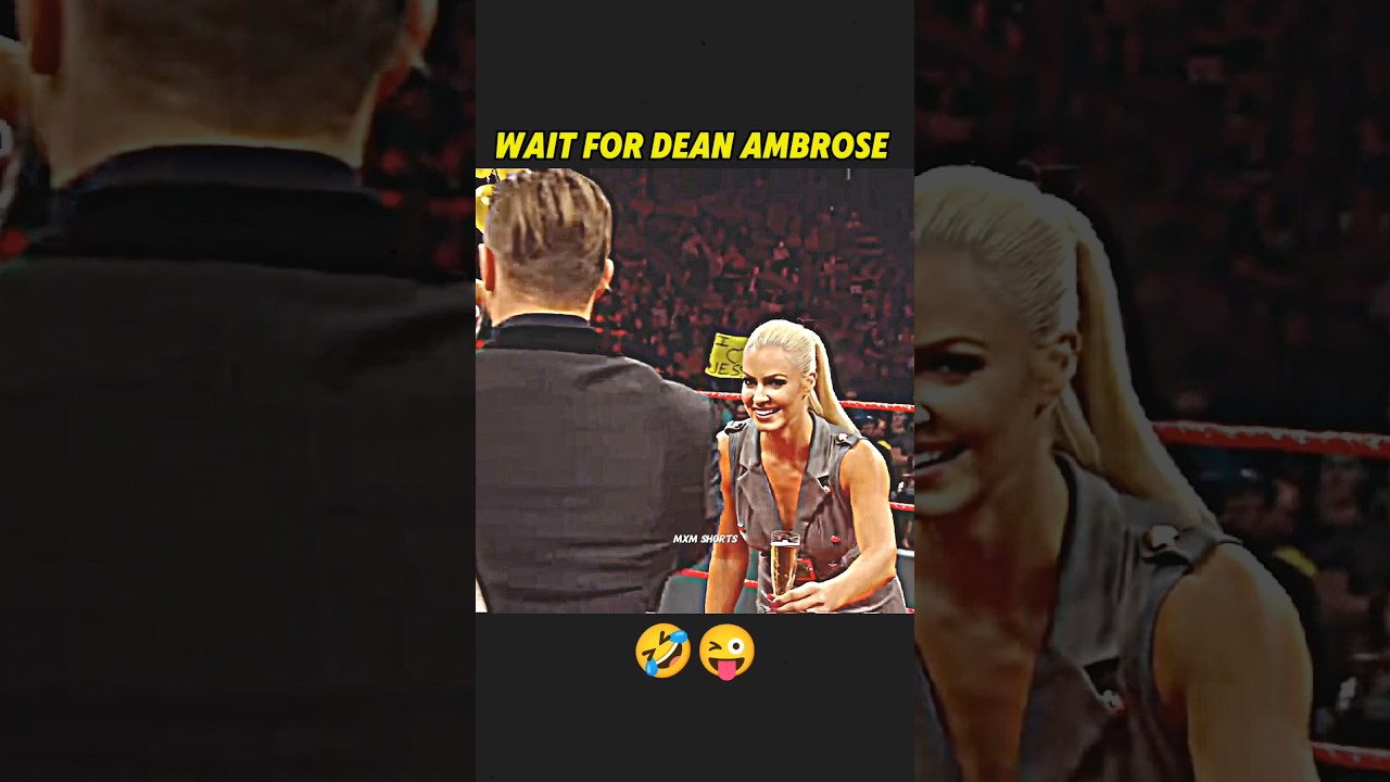 Miz got suprise (Dean Ambrose's funny moment 🤣🤣) 