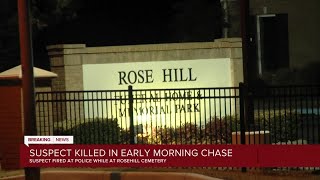 Man shot, killed in officer-involved shooting at Rose Hill Cemetery