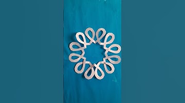 How to make easy Paper Snowflake /Snowflake Paper craft /Paper Snowflakes making #shorts #music #yt