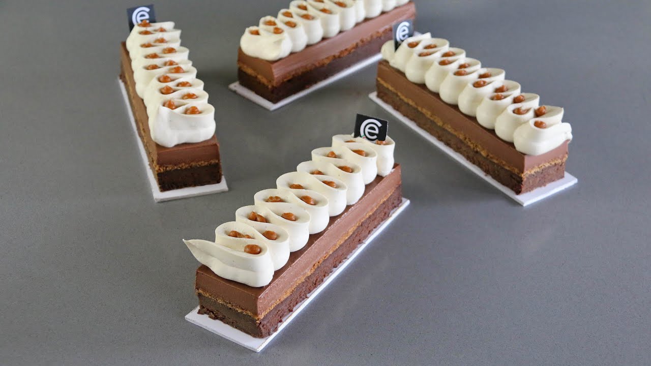 Brownie con Chocolate Cremeux, Café y Caramelo - Brownie with Chocolate Cremeux, coffee & Caramel