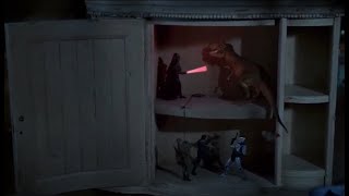 The Indian in the cupboard - Star Trek, Star Wars, Robocop, G I Joe, Jurassic Park crossover scene