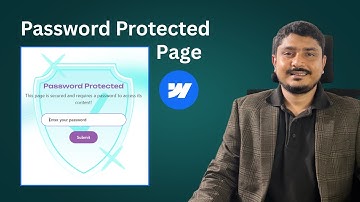 How to Create a Password Protected Page in Webflow Step by Step