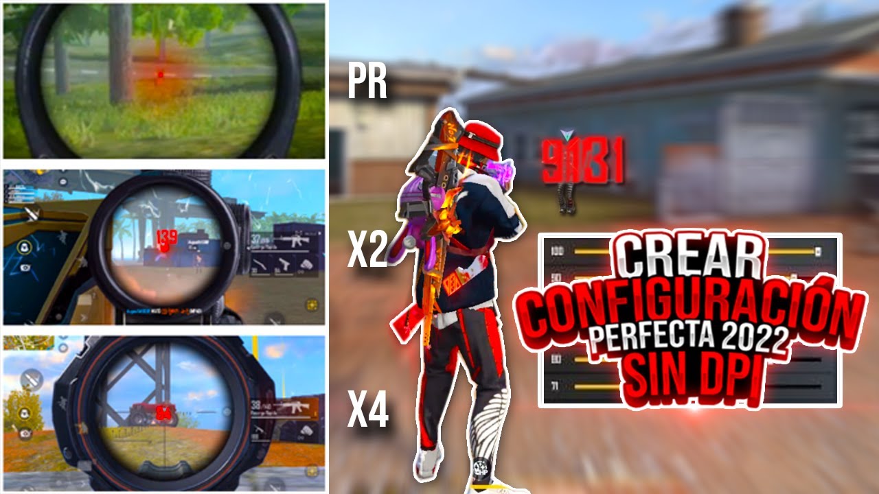 COMO CREAR TU PROPIA CONFIGURACIÓN PARA LEVANTAR MIRA SIN DPI EN FREE FIRE 2022!! - Juanpablo 31