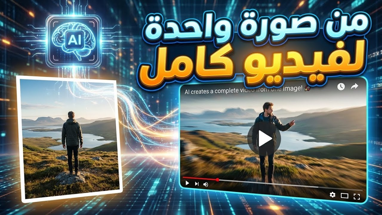 تحويل صورة واحدة إلى فيديو كامل بالذكاء الاصطناعي | شرح أداة مذهلة