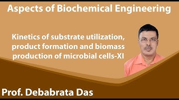 Lecture 41 : Kinetics of substrate utilization, product formation and biomass production of microbia