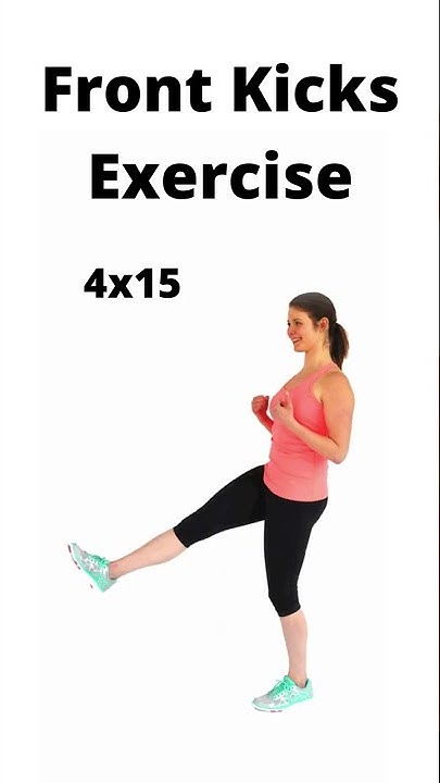 how to do front kicks exercise properly at home - YouTube