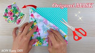New ORIGAMI  3D Mask ! DIY Breathable Face Mask Easy Pattern Sewing Tutorial