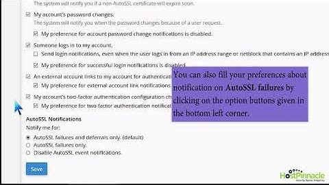 How to update your contact information in cPanel with HostPinnacle