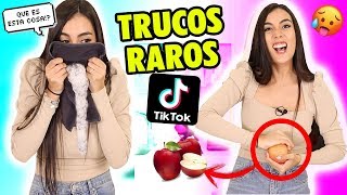 PROBANDO TRUCOS RAROS DE TIK TOK!  LIFE HACKS virales #2 ¿Funcionan? | Claudipia