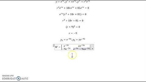 constant coefficients repeated roots