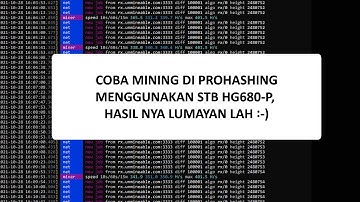 Mining di Prohashing Menggunakan STB HG680P