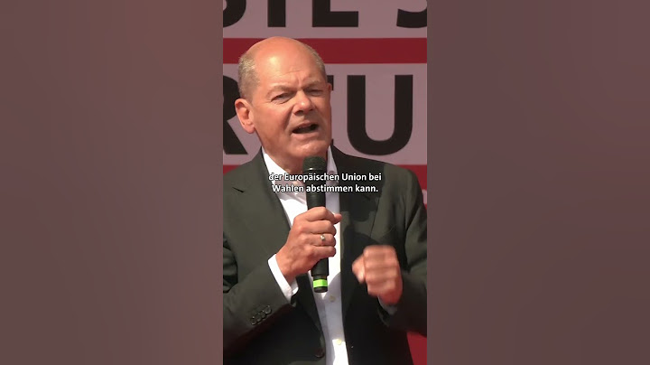 Olaf Scholz: Wahlen sind ein Fest der Freiheit!