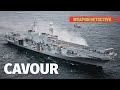 Cavour  the multipurpose aircraft carrier of the italian navy