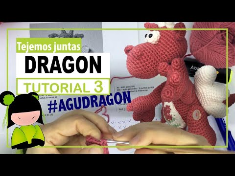 Dragon amigurumi paso a paso | TEJEMOS JUNTAS? | Parte3