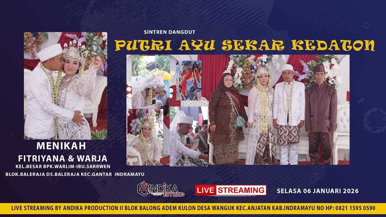 LIVE STREAMING SINTREN DANGDUT PUTRI AYU SEKARKEDATON II  EDISI BALERAJA KEC.GANTAR 06 DESEMBER 2026
