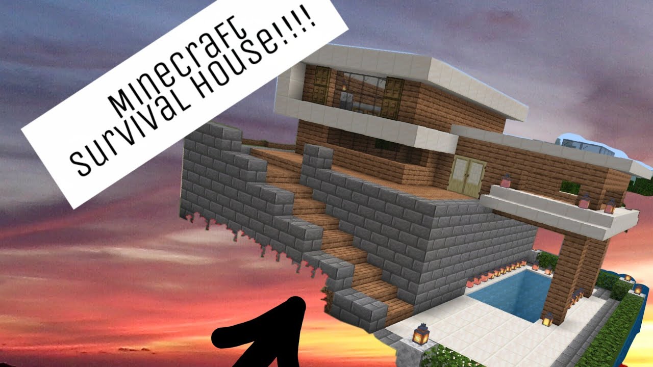 MAKING MY FIRST SURVIVAL HOUSE IN MINECRAFT ️ - YouTube