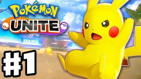 Pokemon Unite Gameplay Walkthrough Part 1 - Intro and Standard Unite Battles!