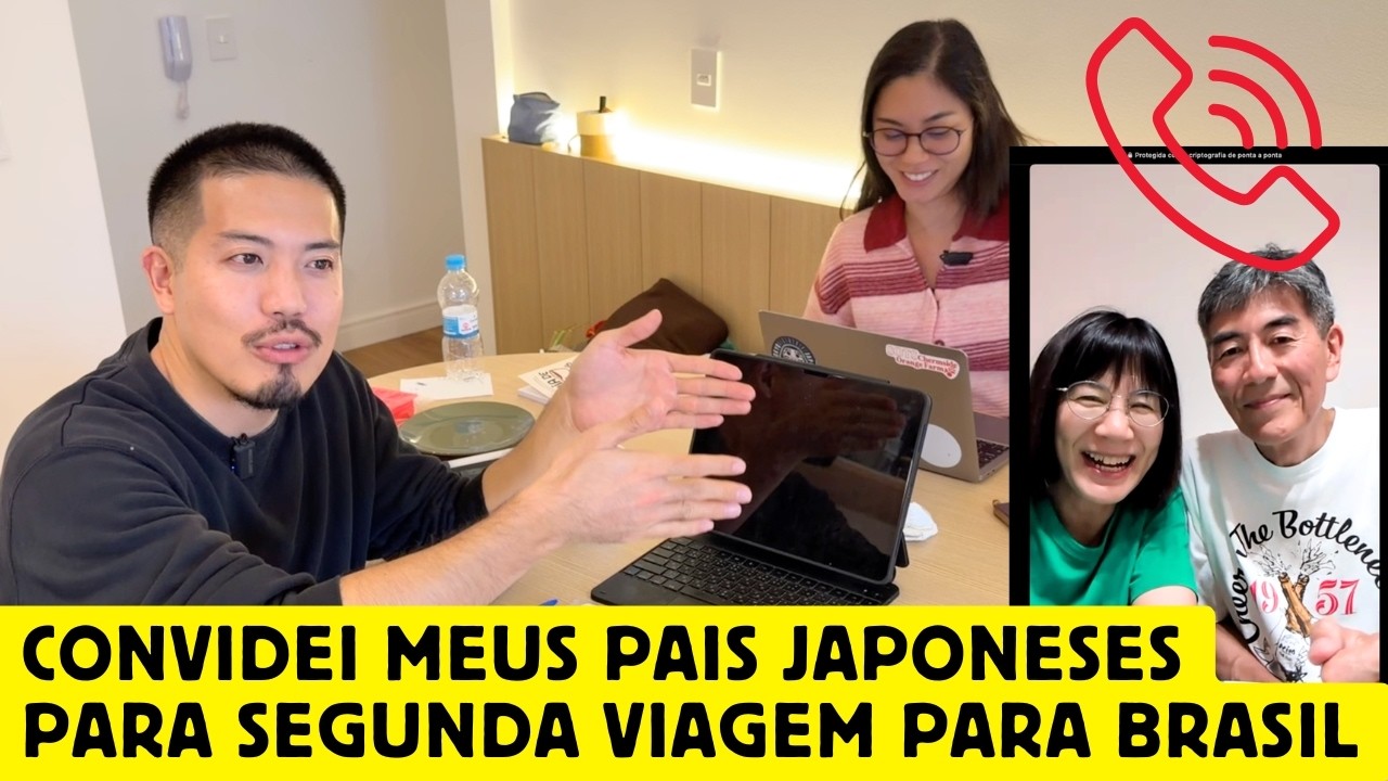 Convidei meus pais japoneses para segunda viagem para o Brasil