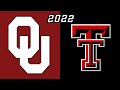 2022 oklahoma sooners vs texas tech red raiders  college football full game replay  720p