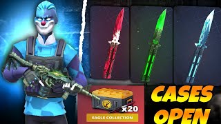 EAGLE COLLECTION CASES OPEN | POLYWAR | x20 | BAD LUCK | SECRET SKINS | KNIVES SKINS | BOXES. OPEN