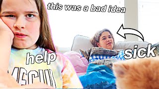 TAKING CARE OF MY SICK SISTER | CILLA AND MADDY