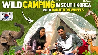 First time Camping and Cooking in Korea Forest with ​⁠@Ranjithonwheels anna bro 😎