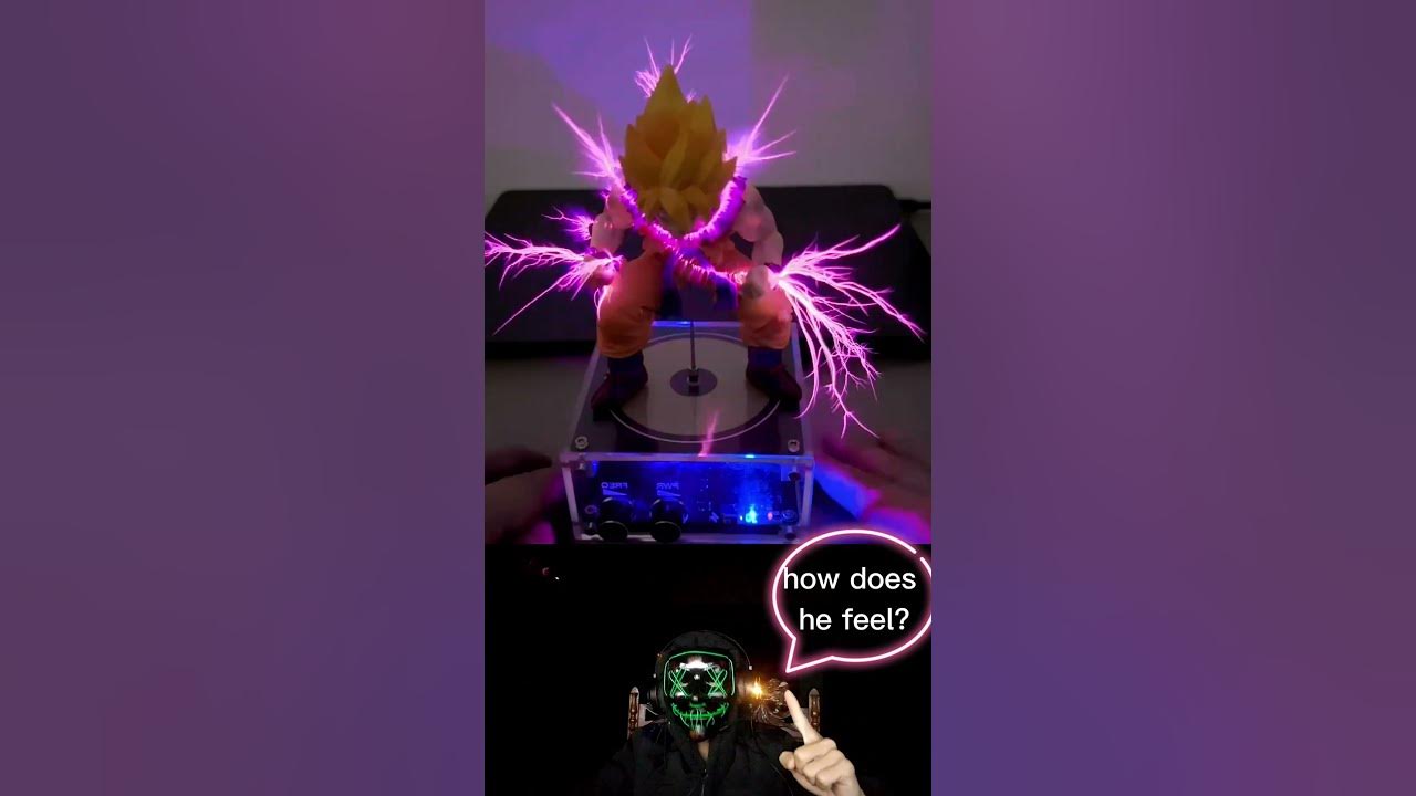 how-does-son-goku-feel-with-this-tesla-coil-music-shorts-youtube