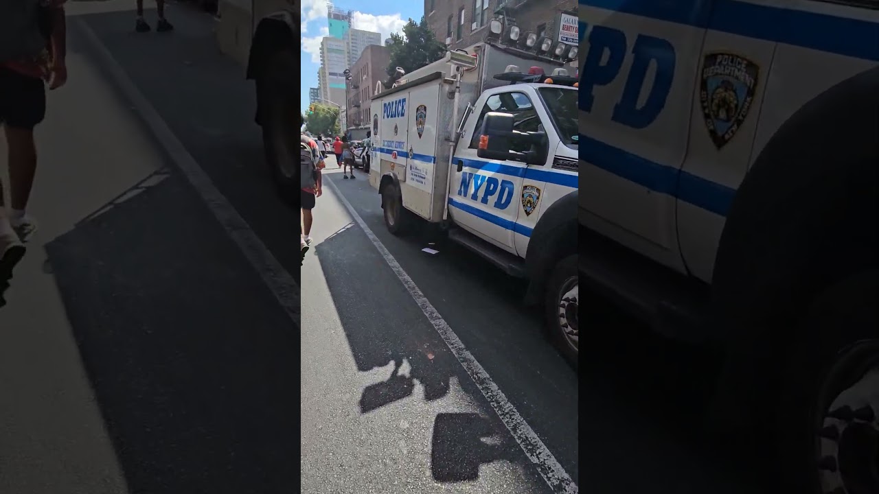 NYPD Emergency Service Unit 1 Spare On Parade Detail In Flatbush, Brooklyn, New York City