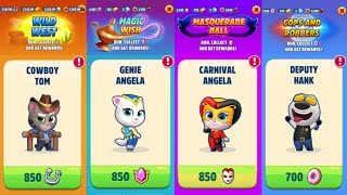 Talking Tom Gold Run 4 Versions + 4 Events - Tom vs Angela vs Hank (iOS Android Gameplay)