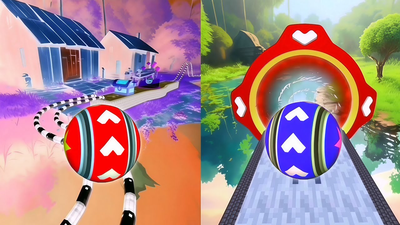 ⭕⚡Rolling Ball Sky Adventure против Reverse Gameplay SpeedRun Прохождение уровня 86