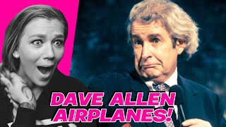 AMERICAN REACTS TO DAVE ALLEN AIRPLANES | AMANDA RAE