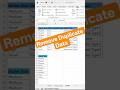 👉 Excel में Duplicate Data Remove करने का सबसे आसान तरीका 🔥 | Remove Duplicates Shortcut #shorts