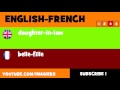 FROM ENGLISH TO FRENCH  daughter in law