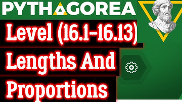 Pythagorea 60 degrees Level (16.1-16.13) Length And Proportions complete Solutions