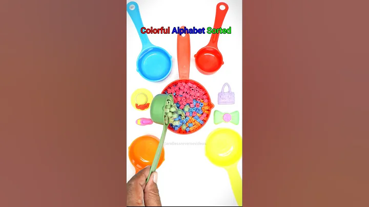 Super Colorful Alphabet Sorting Fun #shortsvideo #shortsviral #shorts #short #beads #satisfying #fun