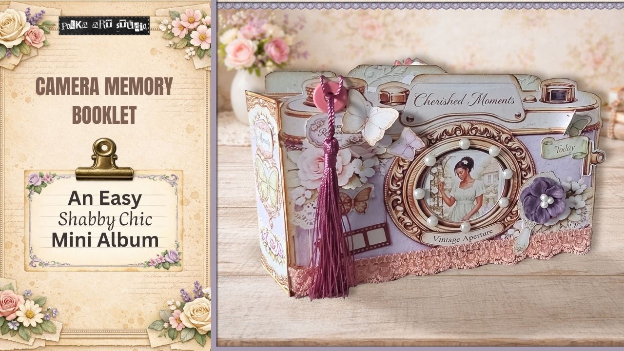 Camera Memory Booklet Tutorial | Shabby Chic Mini Album | Junk