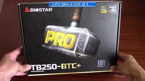 BIOSTAR Motherboard TB250-BTC+ PRO for Mining Unboxing
