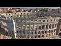 Pula croatia by drone 4k