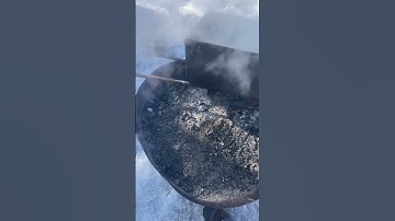 Liquid gold!! Boiling down sap to maple syrup over wood fire!!! Almost there!!