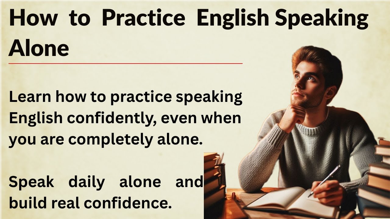How to Practice English Speaking Alone || Graded Reader || Improve Your ...
