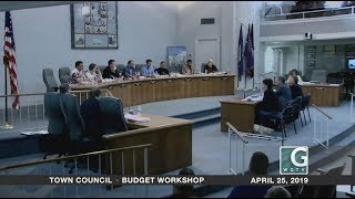 Town Council - Special Meeting - Budget Workshop - April 25, 2019