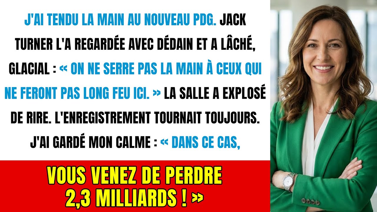 « Tu ne resteras pas longtemps » : Il m'humilie, je gèle 2,3 milliards