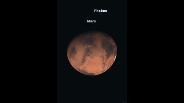 Mars on 2 April through telescope+AI#astronomy#loop#Mars#Jupiter#Saturn#viral#trending#shorts