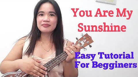 You Are My Sunshine ( C F G Ukulele chords) Tutorial