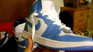 AIR JORDAN 1 ( CAROLINA BLUE, WHITE )
