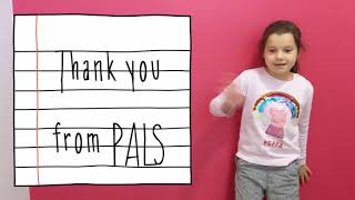 PALS Autism Society Thank You!